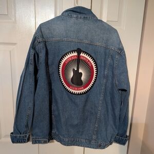 Denim Jacket with Guitar Patch